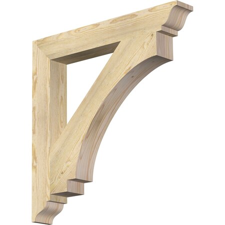 Imperial Traditional Rough Sawn Bracket, Douglas Fir, 4W X 30D X 30H